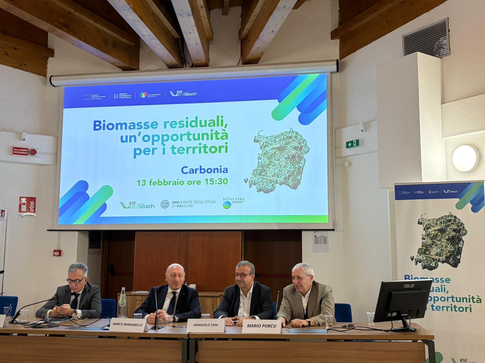 Sotacarbo con RSE e Università di Cagliari: la valorizzazione delle biomasse residuali