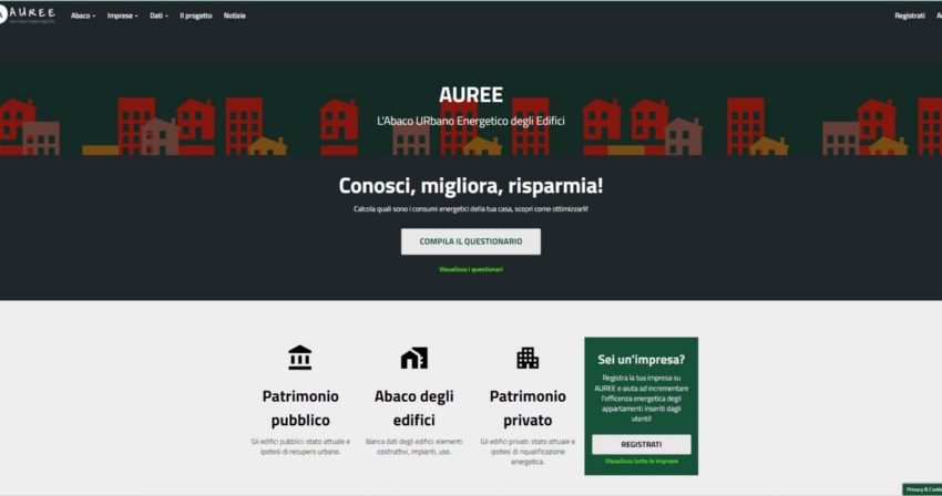 Home page portale Auree.it