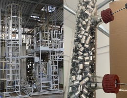 GAIA absorption/regeneration plant and filling column GAIA absorption/regeneration plant and filling column