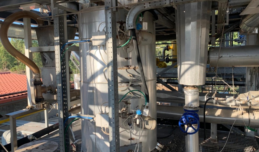 Reattore di gassificazione a letto bollente (dettaglio)