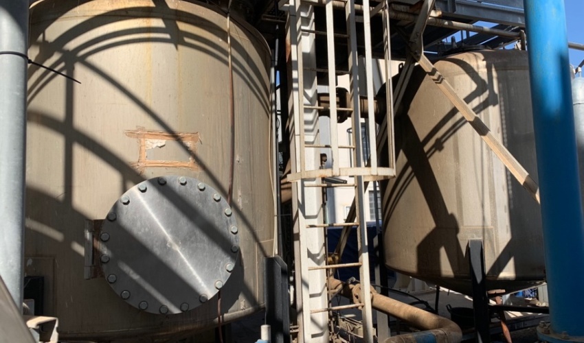 Sistema di lavaggio e pulizia del syngas (scrubber e vasca di accumulo)